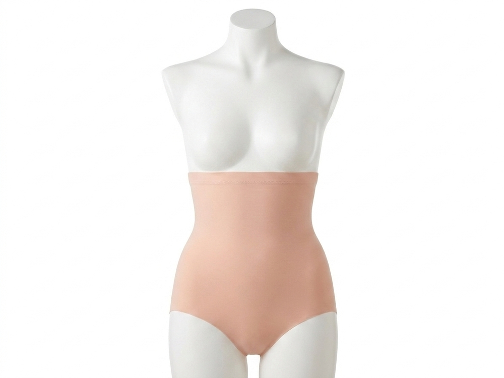 NEW COMMANDO classic control high-waisted brief in brut rose
